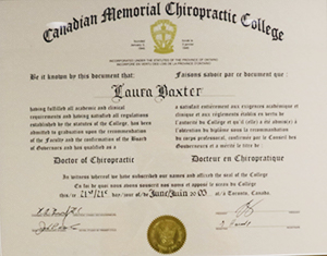 London Chiropractor Dr. Laura Gravelle Degree